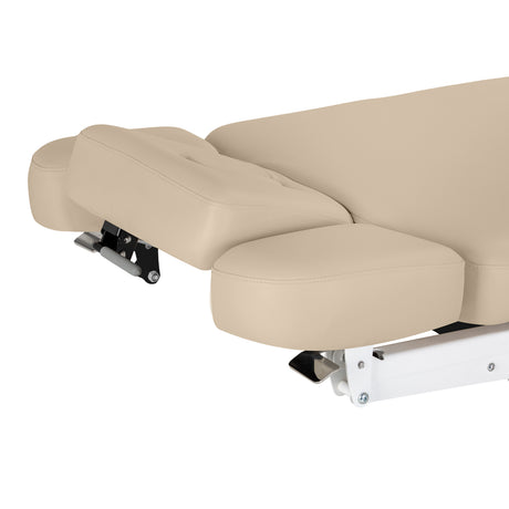 Sillon Relax Electric SPA Lounger – Beige, Black Base · Headrest side sections