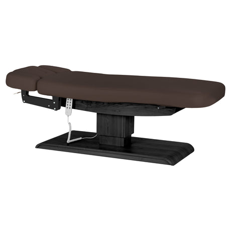 Sillon Relax Electric SPA Lounger – Dark Brown, Black Base · Overall view