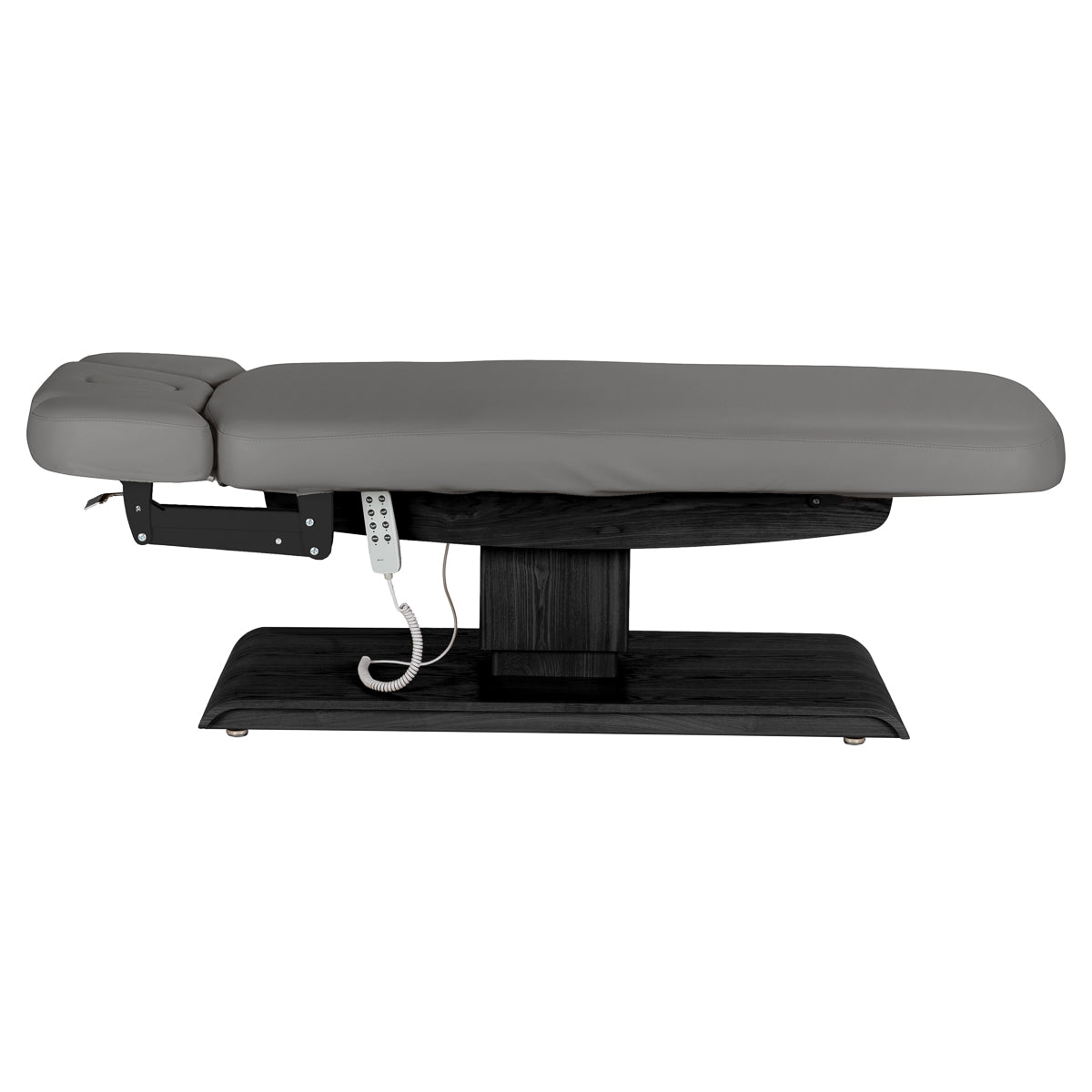 Sillon Relax Electric SPA Lounger – Grey, Black Base · Side view