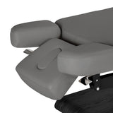 Sillon Relax Electric SPA Lounger – Grey, Black Base · Headrest side sections