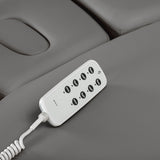 Sillon Relax Electric SPA Lounger – Grey, Black Base · Remote control