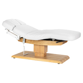 Sillon Relax · white / light brown · reclining position
