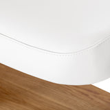 Sillon Relax · white / light brown · stitched cover edge