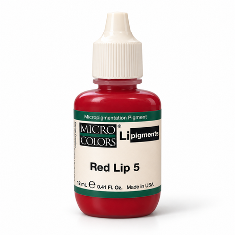 Li Pigments Micro Colors Red Lip 5 Pigment 12ml — product packaging on white background