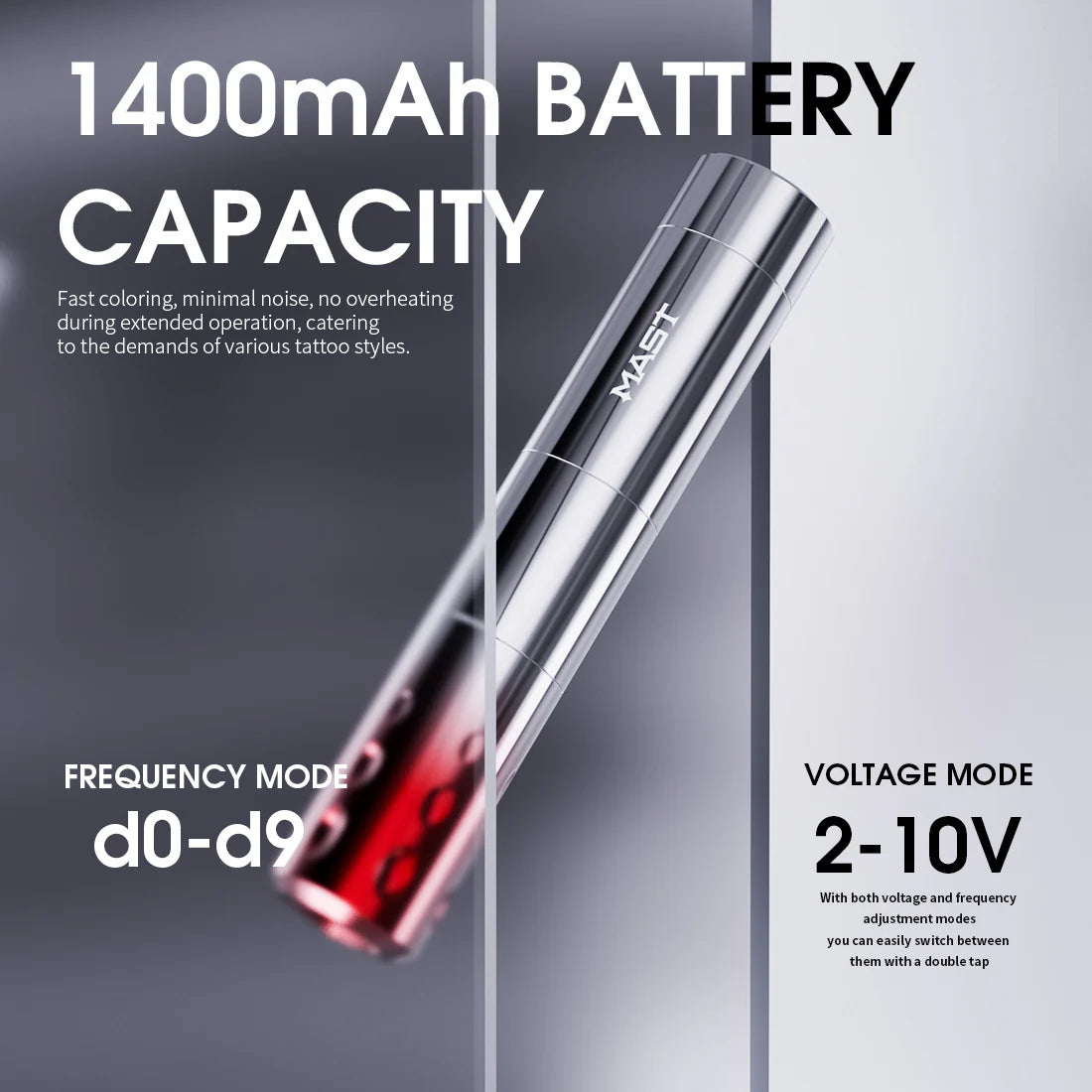 Mast Cordless Tattoo Pen Machine for PMU 3.0mm Stroke