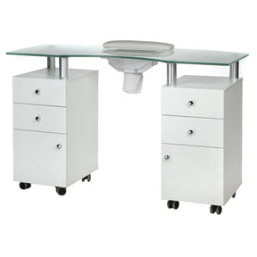 Manicure Table + incliner BD-3453+P WHITE - BVShop