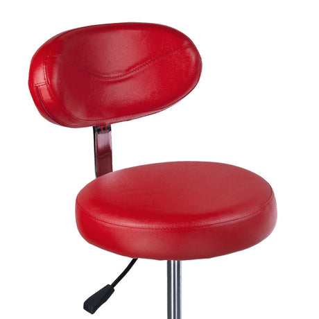 Cosmetology Stool with backrest BD-9934 Red - BVShop