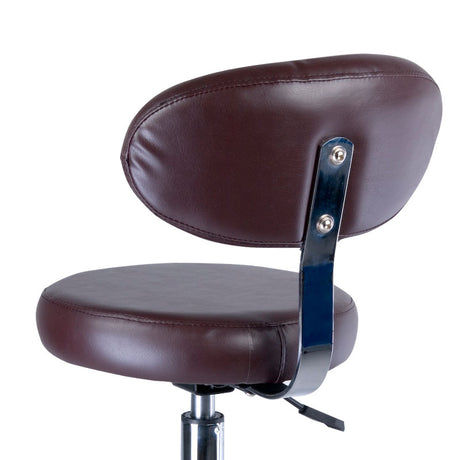 Cosmetic Stool with backrest BD-9934 brown - BVShop