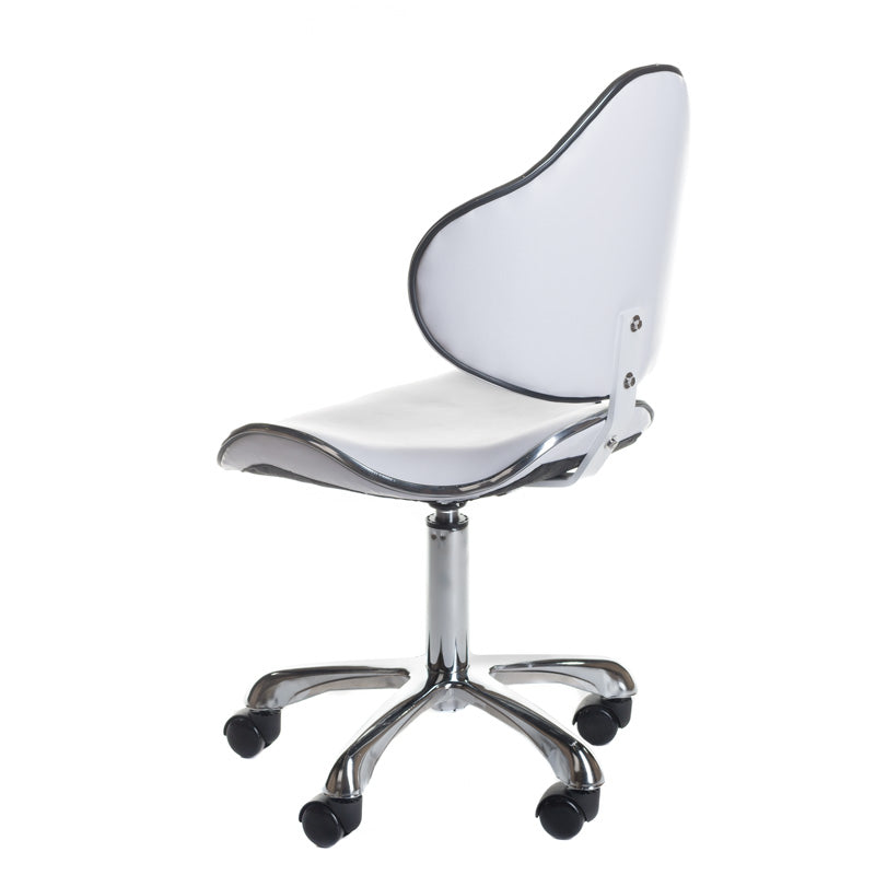 Cosmetic stool with backrest BD-9933 White - BVShop