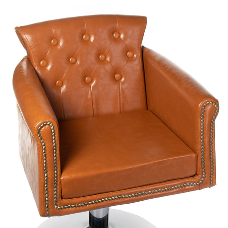 Hairdressing Chair ALBERTO BH-8038 light brown - BVShop