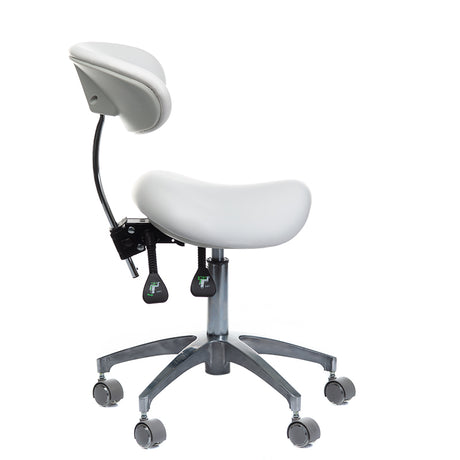 Medical stool with backrest BD-Y925 White - BVShop