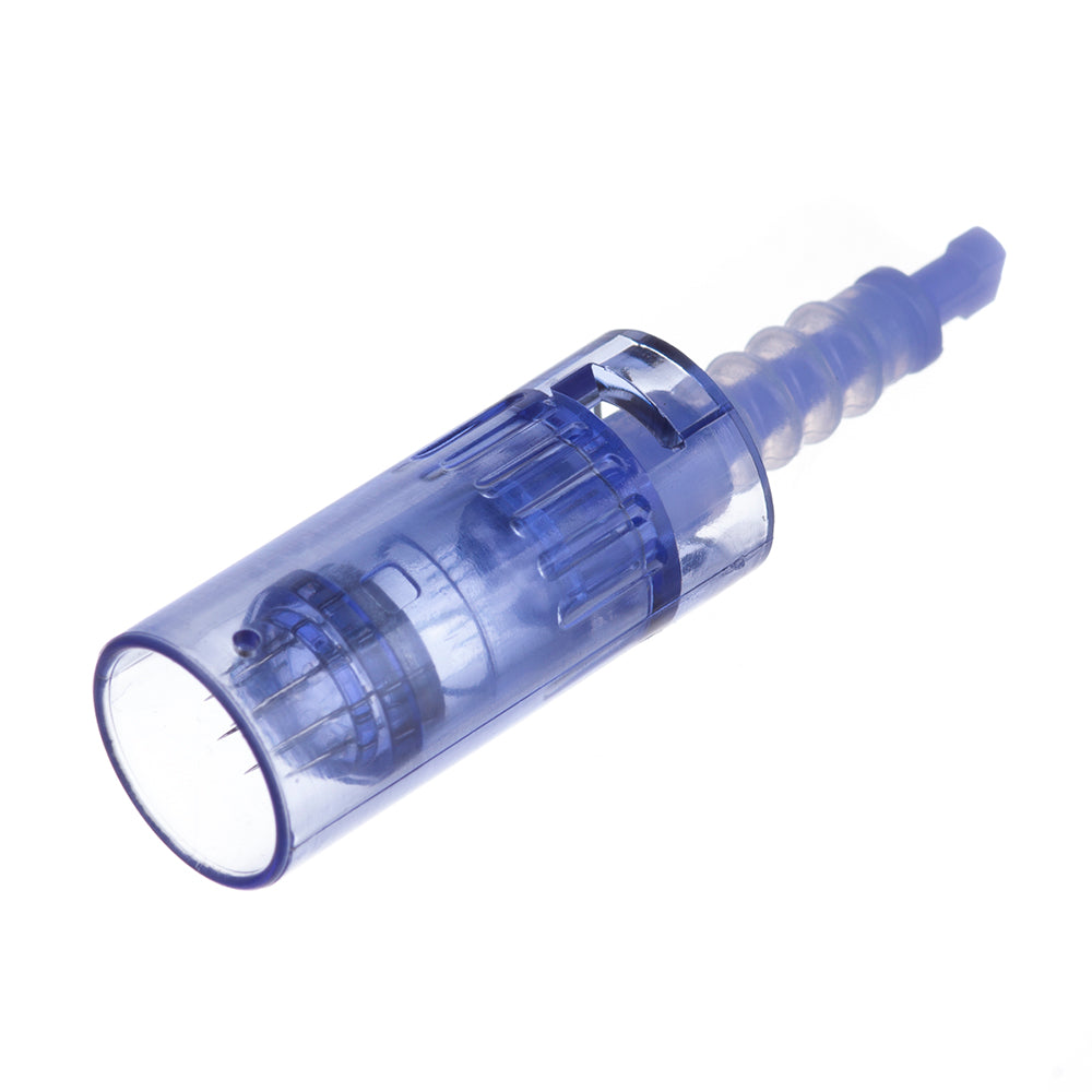 Dermapen Cartridge A6 with 9 needles from Beauty System, showing a close-up of the sterile needle cartridge for microneedling.