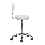 Cosmetic Stool with backrest BH-7289 White - BVShop