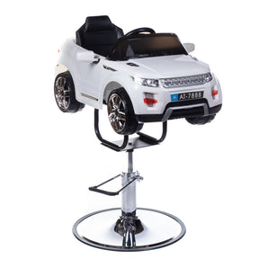 Children's Hairdressing Chair Range Rover White - BVShop