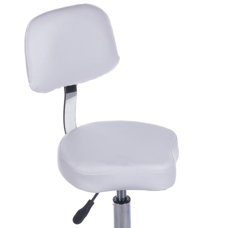 Cosmetic Stool with Backrest BH-7268 White - BVShop