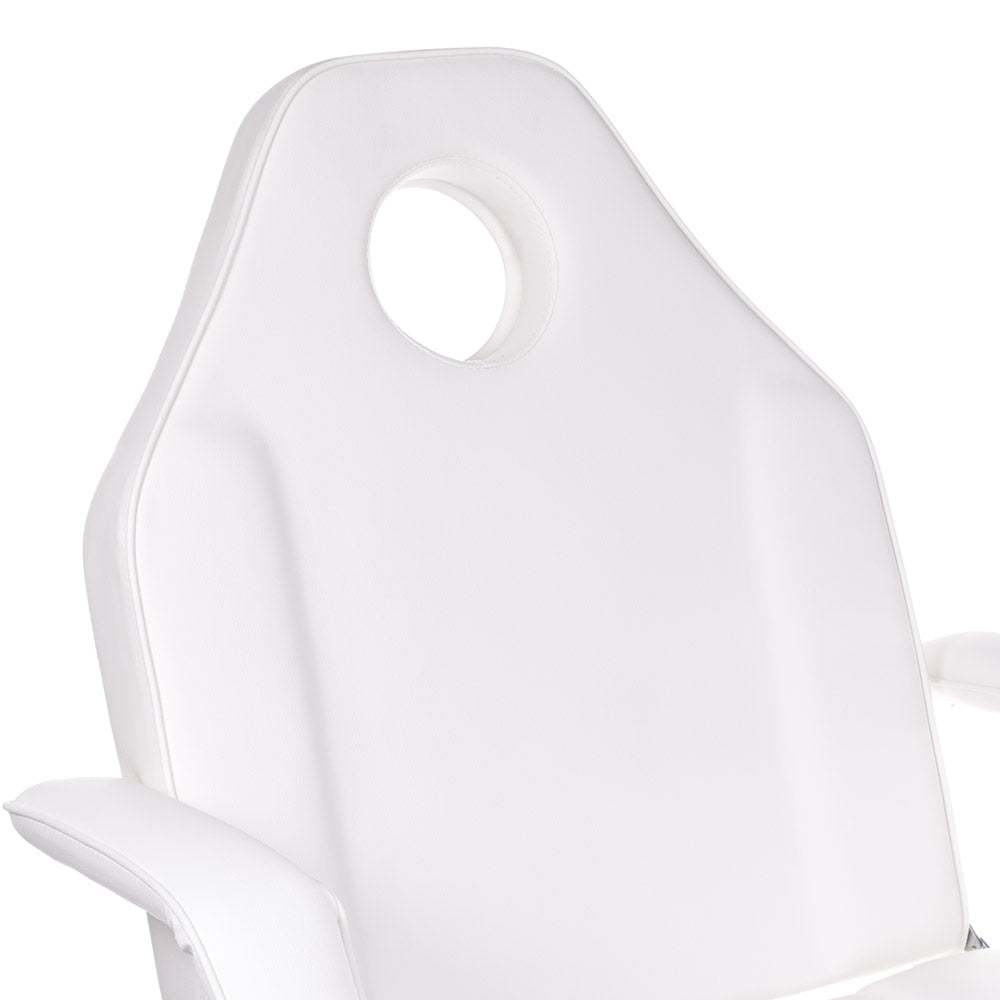 Cosmetology armchair with troughs BW-263 white - BVShop