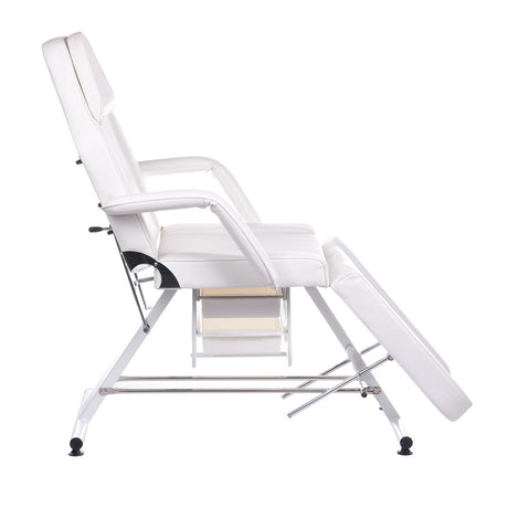 Cosmetology armchair with troughs BW-263 white - BVShop