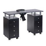 Manicure Table + dust extractor BD-3425+P BLACK - BVShop
