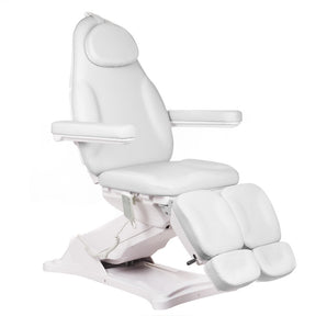 White electric cosmetic chair MODENA PEDI BD-8294 by Beauty System with adjustable features for beauty treatments.