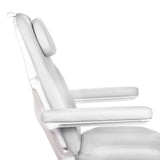 Electric cosmetic chair MODENA PEDI BD-8294 by Beauty System, white adjustable leather chair for beauty treatments.