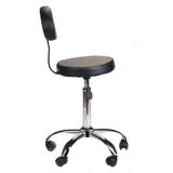 Cosmetic Stool with backrest BH-7289 Black - BVShop