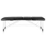 3-section black comfort massage table made of aluminum - BVShop
