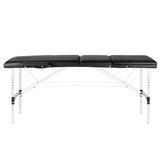 3-section black comfort massage table made of aluminum - BVShop