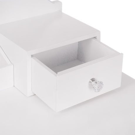 5-Toaletka biała MONICA lustro LED + taboret-5