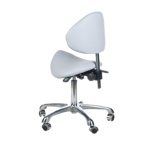 Cosmetic stool with backrest BY-3004 gray - BVShop