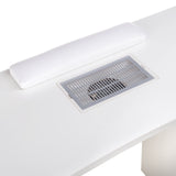 Manicure table with mounting hole BD-3425+O White - BVShop