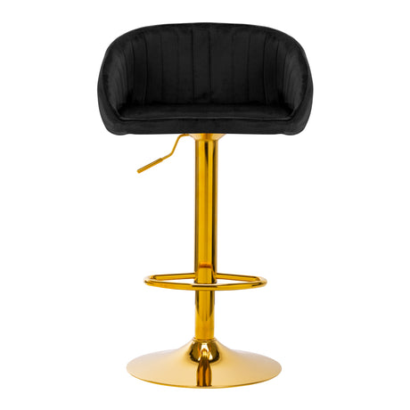 4Rico Bar Hocker QS-B16g velvet black - BVShop