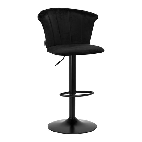 4Rico Bar Hocker QS-B801 black velvet - BVShop