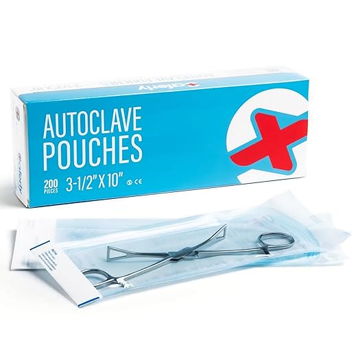 Saferly Self-Sealing Autoclave Sterilization Pouches 200 pcs 90 × 230mm - BVShop