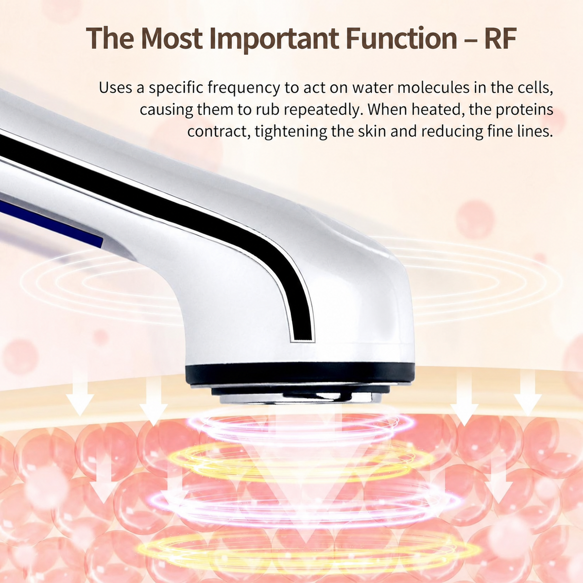 CARER BEAUTY RF & EMS face massager for home beauty routines