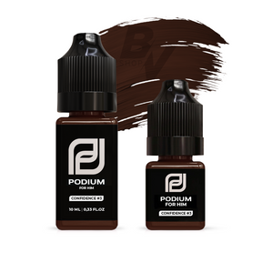Podium Confidence No3 Male Brows Warm eyebrow pigment, 6ml and 10ml