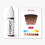The Pigment 02 Fox PMU pigment detail image for brow colour control