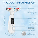 Focenat EMS face massager with gua sha contour design