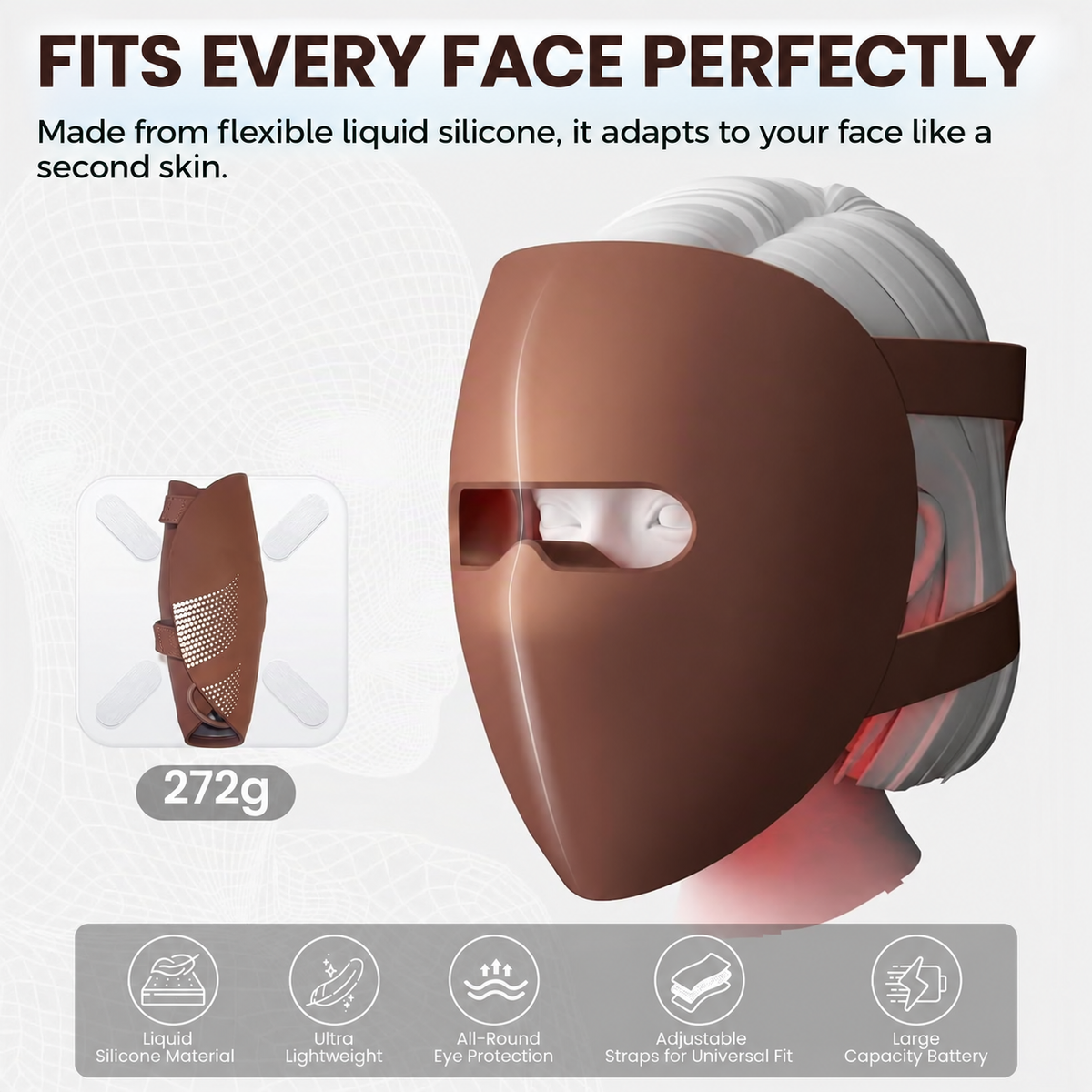 IMICHI 9D LED face mask with 320 optimized facial light points