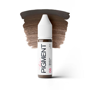 The Pigment 06 Medium Brown brow PMU pigment for natural depth