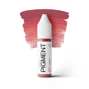 The Pigment 07 Amber warm rosy beige lip PMU pigment for nude lips
