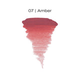 The Pigment 07 Amber lip pigment swatch for PMU artists