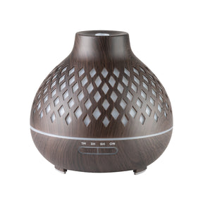 Aroma diffuser air humidifier spa 10 dark wood 400ml + timer - BVShop