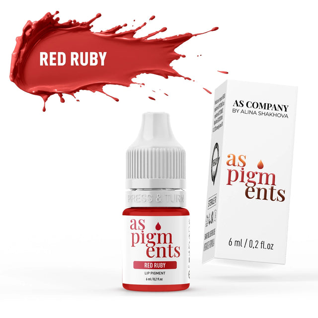 AS COMPANY Red Ruby (AS Pigments) 6/12ml - BVShop