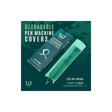 Bio Degradable Machine Pen Cover Green 100pcs - BVShop