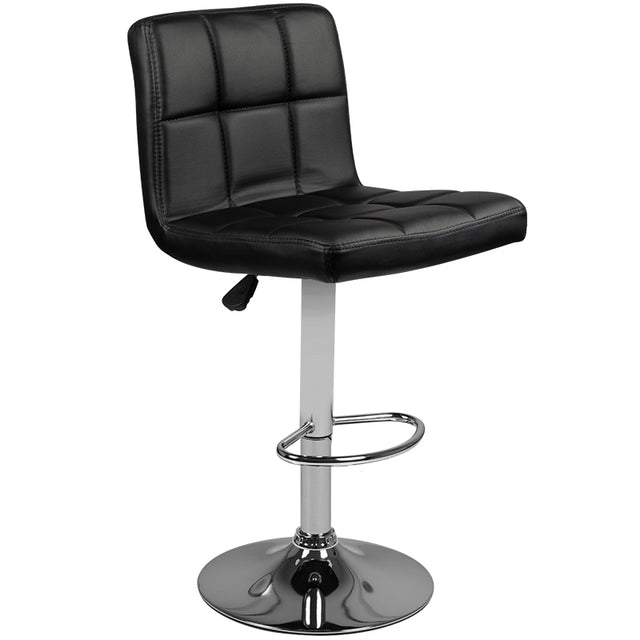 Bar stool m06 quilted adjustable black - BVShop