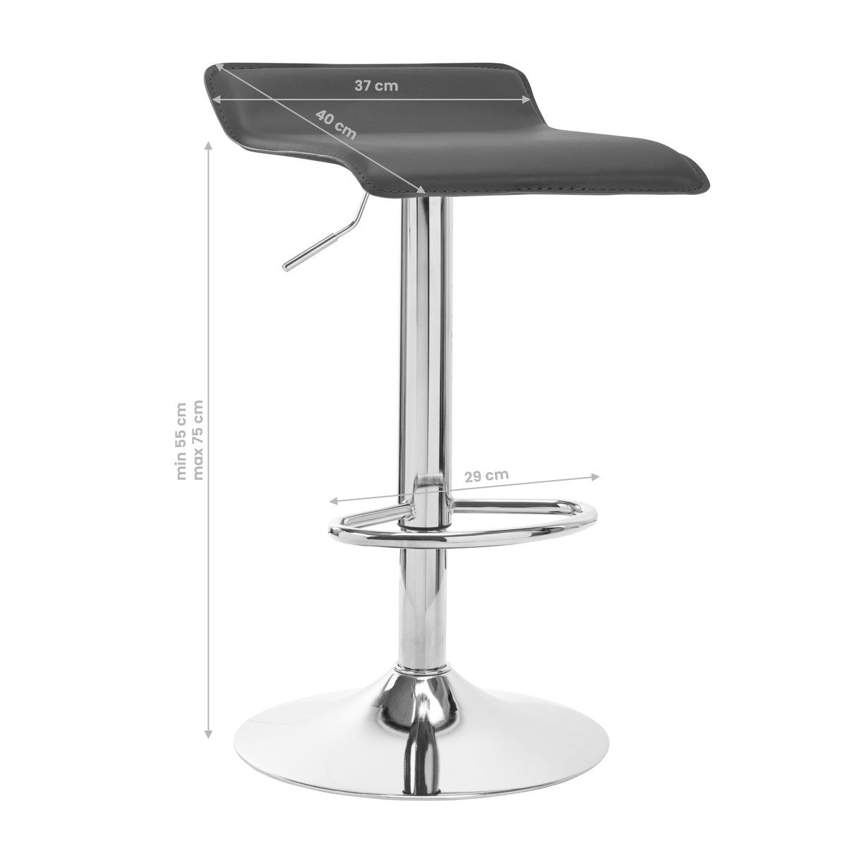 BAR STOOL QS-B08 GRAY - BVShop