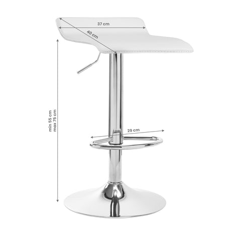 BAR STOOL QS-B08 WHITE - BVShop