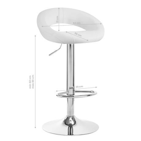 BAR STOOL QS-B10 WHITE - BVShop
