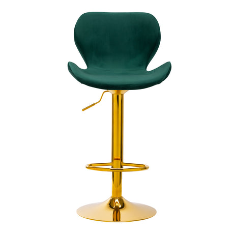 BAR STOOL QS-B15 VELVET GREEN - BVShop