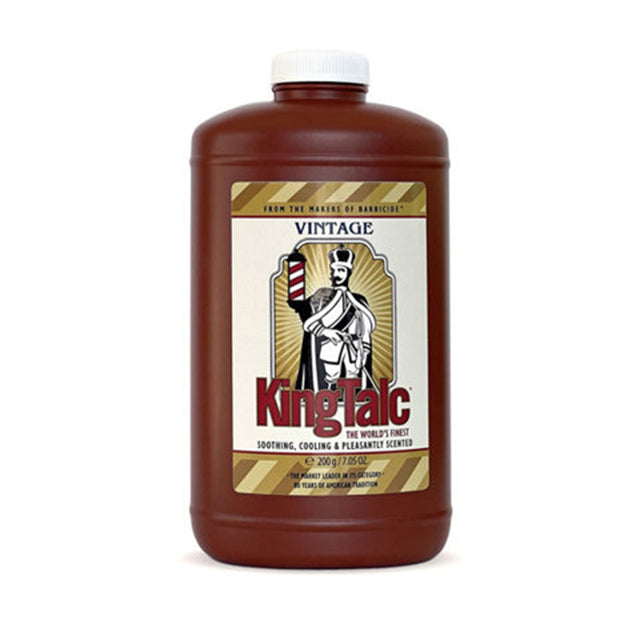Barbicide king talc talc for leather Vintage 200 g - BVShop